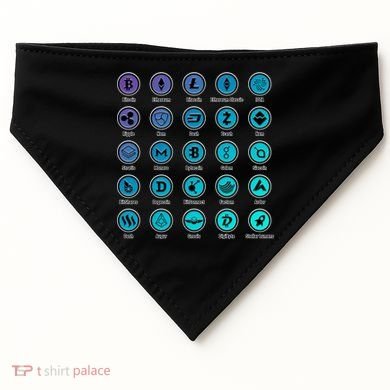 Crypto Currency Logos Coinbase USA-Made Doggie Bandana