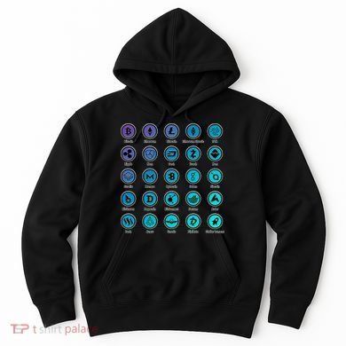 Crypto Currency Logos Coinbase Hoodie