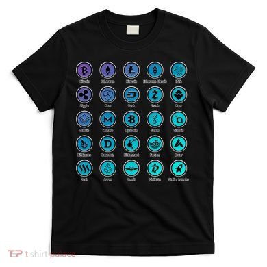 Crypto Currency Logos Coinbase T-Shirt
