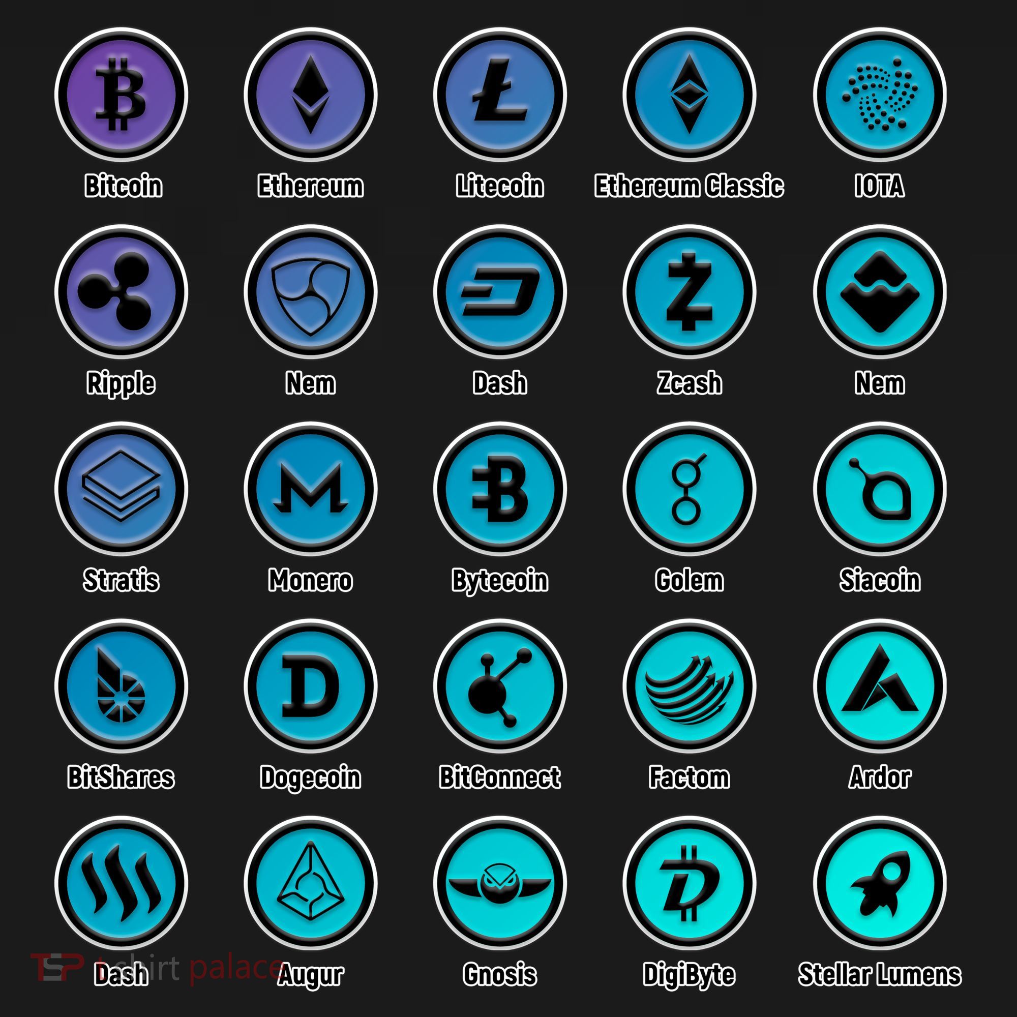 Crypto Currency Logos Coinbase Button