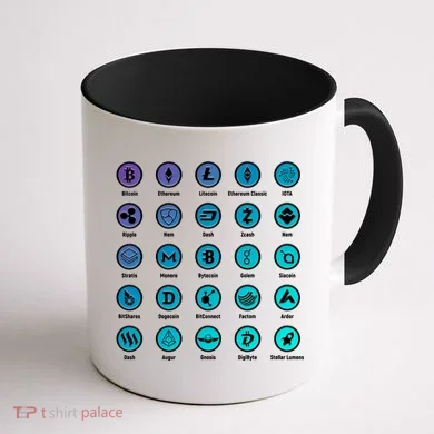 Crypto Currency Logos Coinbase Coffee Mug back