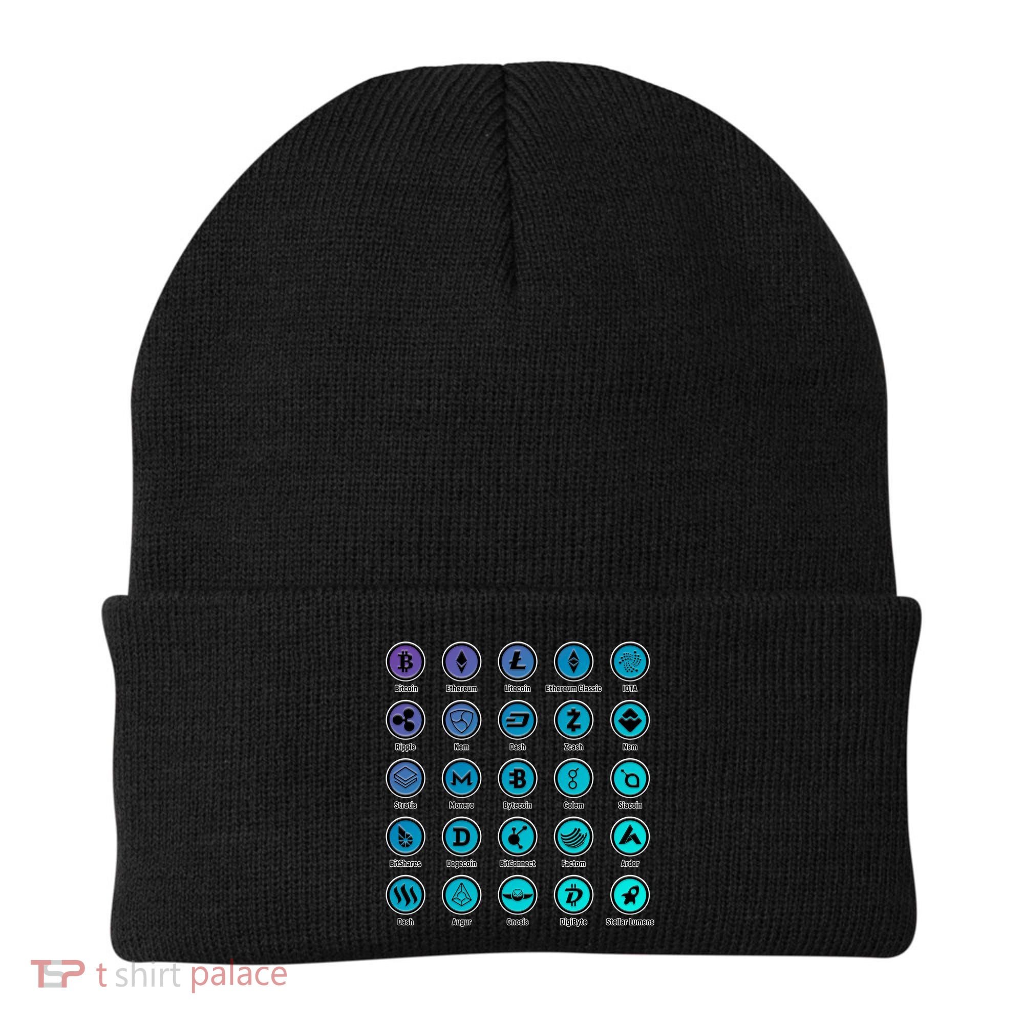 Crypto Currency Logos Coinbase Beanie
