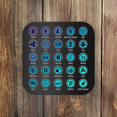 Crypto Currency Logos Coinbase Coaster