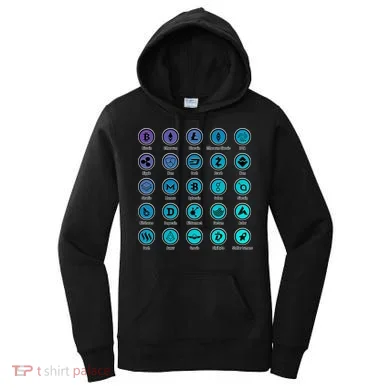 Crypto Currency Logos Coinbase Women's Hoodie