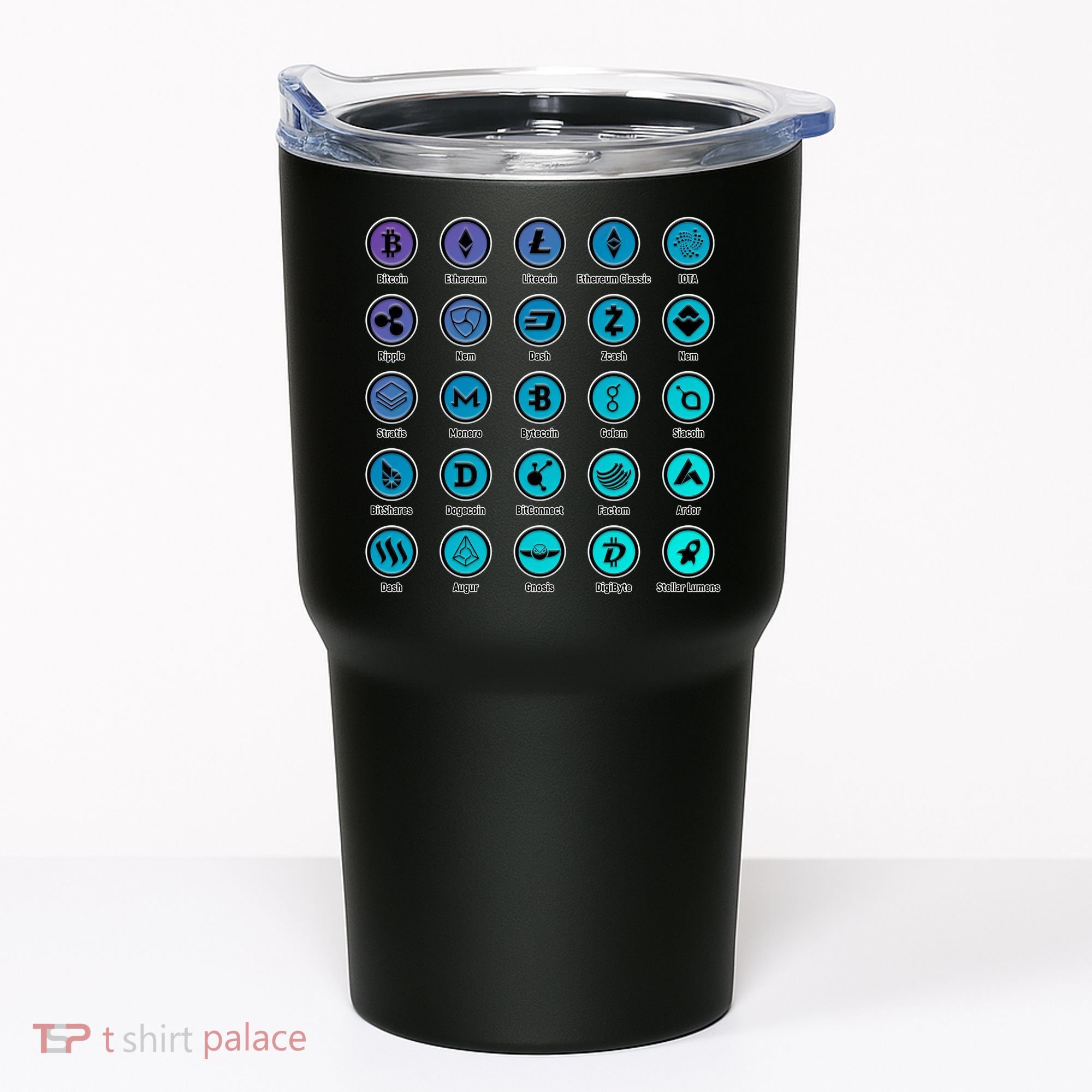 Crypto Currency Logos Coinbase Tumbler