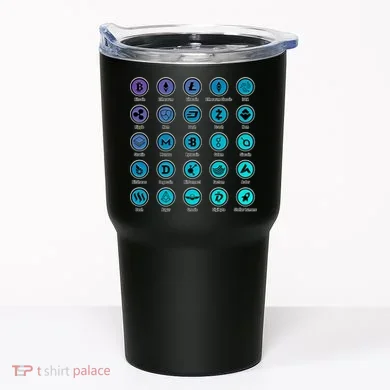 Crypto Currency Logos Coinbase Tumbler