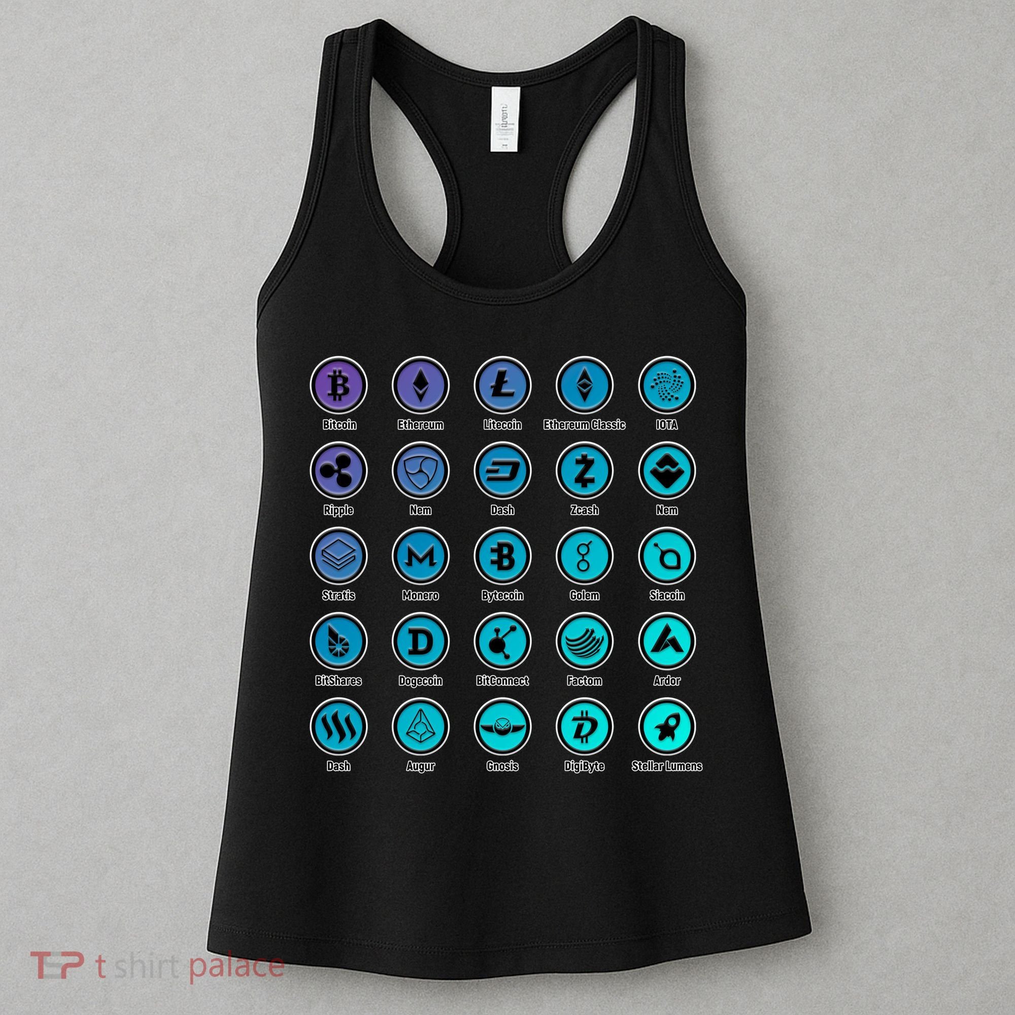 Crypto Currency Logos Coinbase Women's Tank Top