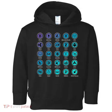 Crypto Currency Logos Coinbase Toddler Hoodie