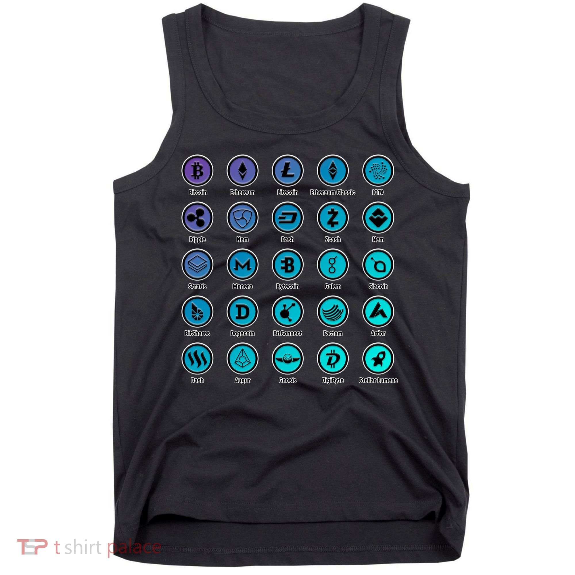 Crypto Currency Logos Coinbase Tank Top