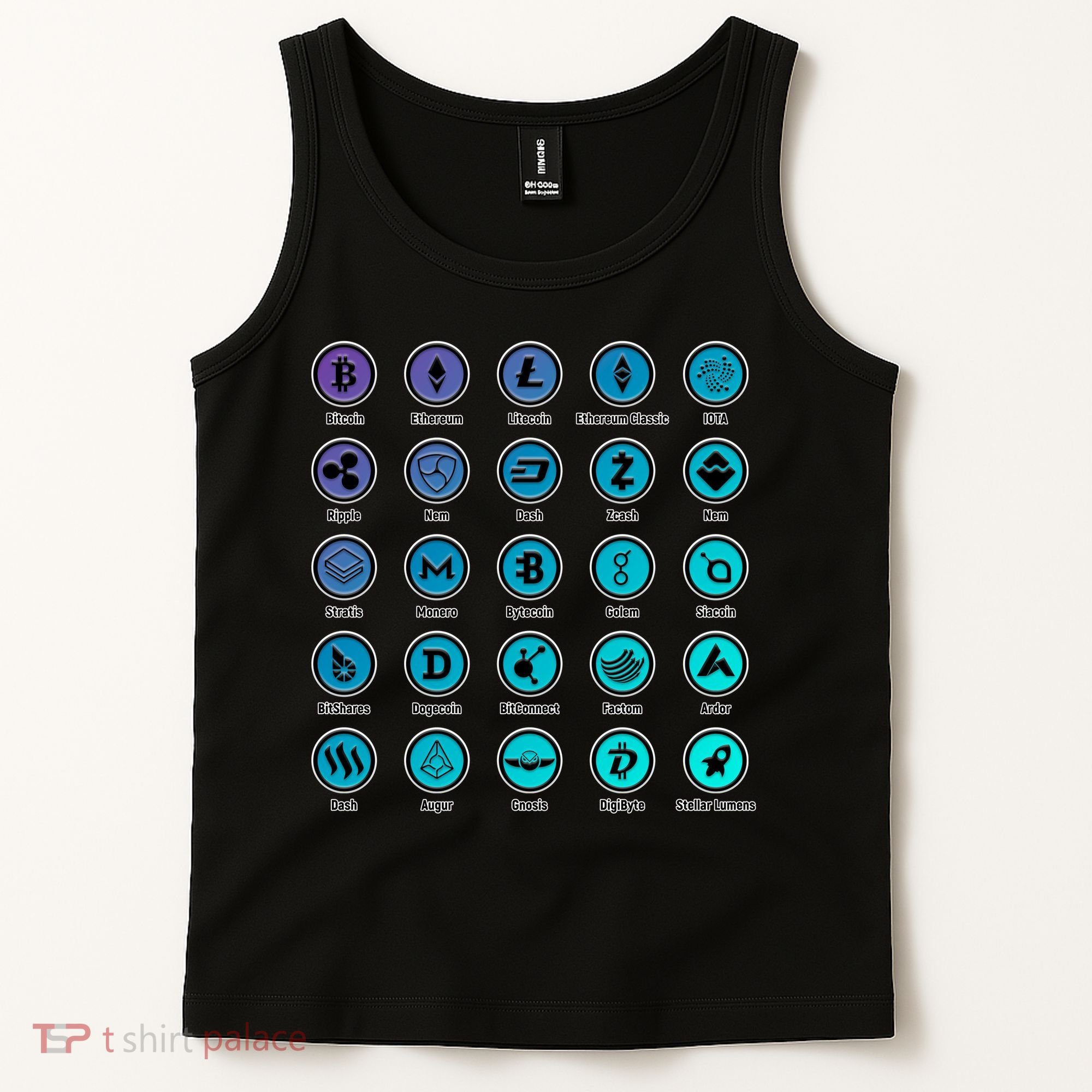 Crypto Currency Logos Coinbase Tank Top