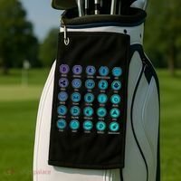 Crypto Currency Logos Coinbase Golf Towel thumb 2