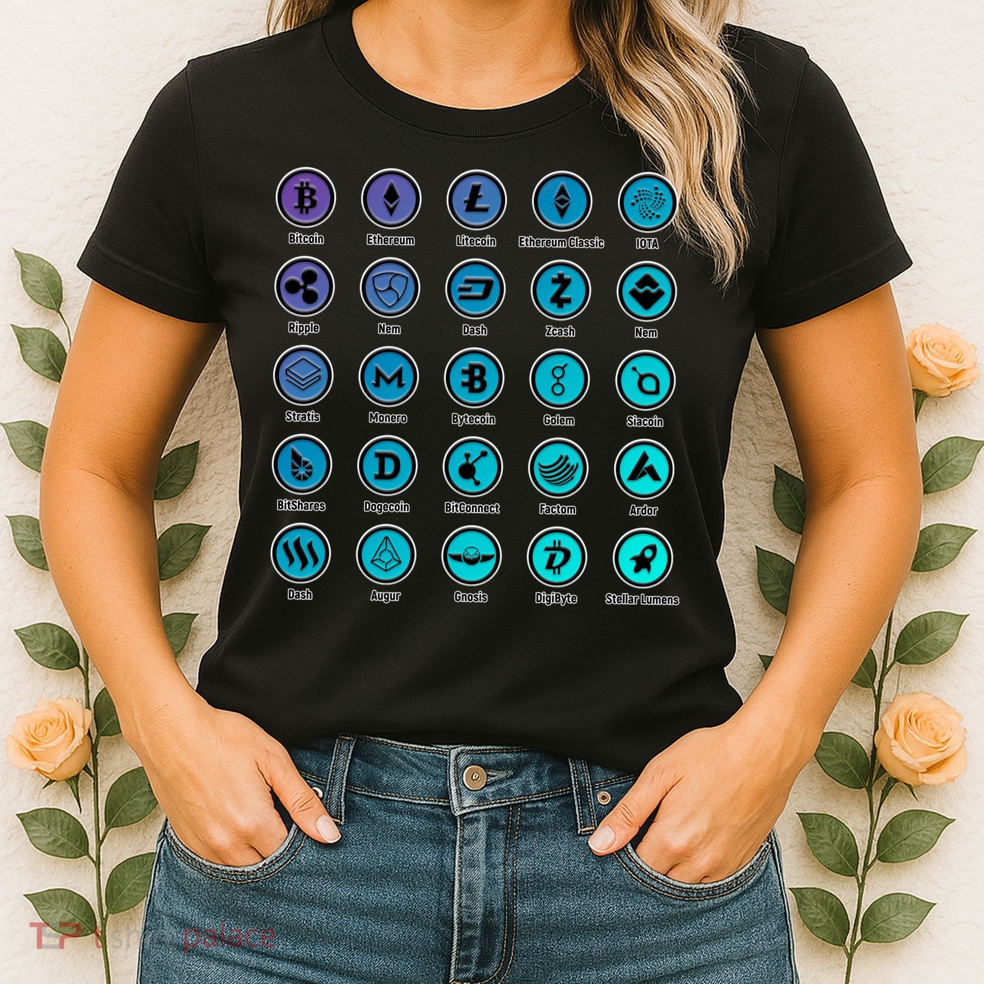 Crypto Currency Logos Coinbase Women's T-Shirt