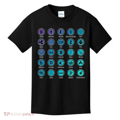 Crypto Currency Logos Coinbase Kids T-Shirt