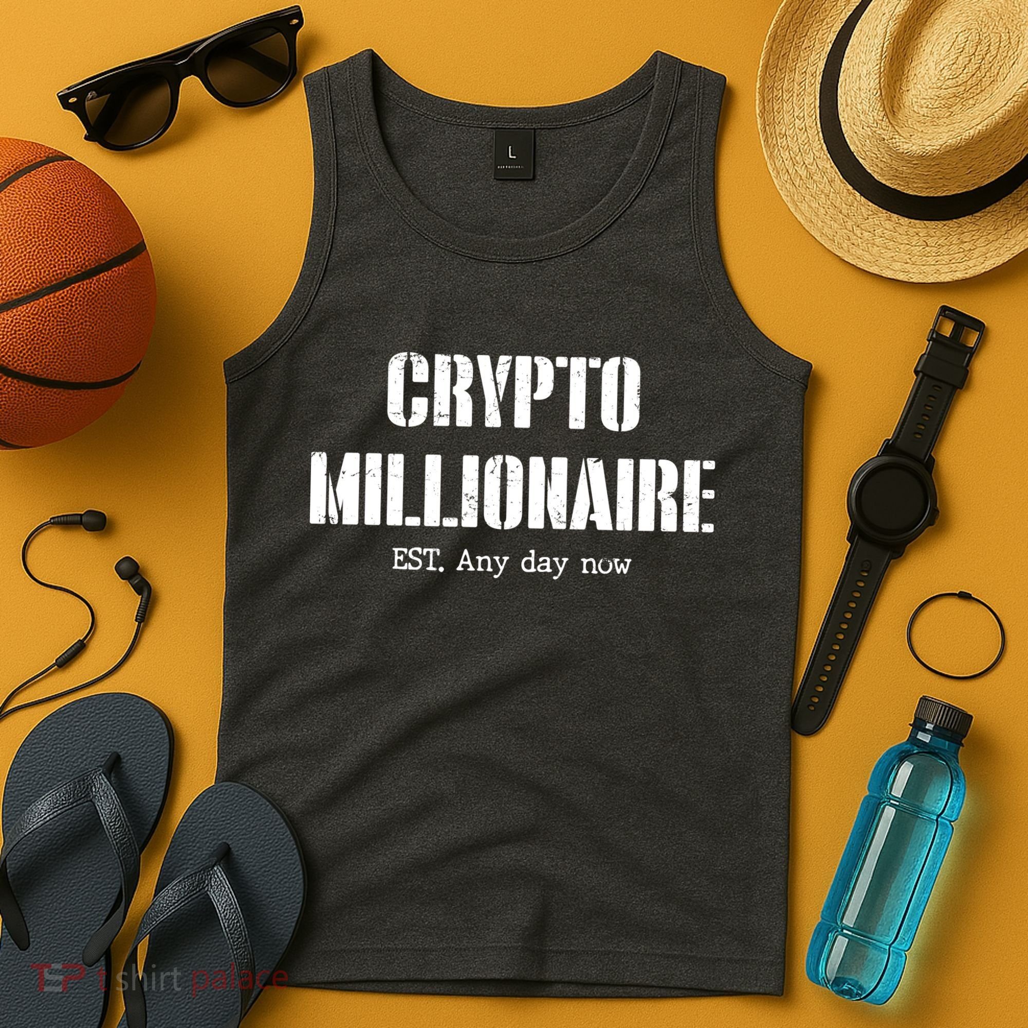 Crypto Millionaire Est. Any Day Now Tank Top
