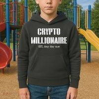 Crypto Millionaire Est. Any Day Now Kids Hoodie thumb 2