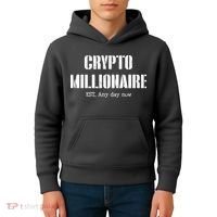 Crypto Millionaire Est. Any Day Now Kids Hoodie thumb 4