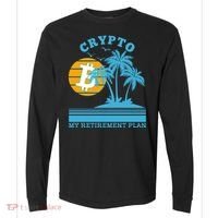 Crypto My Retirement Plan Comfort Colors Heavyweight Long Sleeve T-Shirt thumb 0