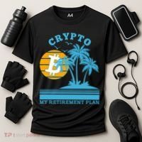 Crypto My Retirement Plan Cooling Performance Crew T-Shirt thumb 3