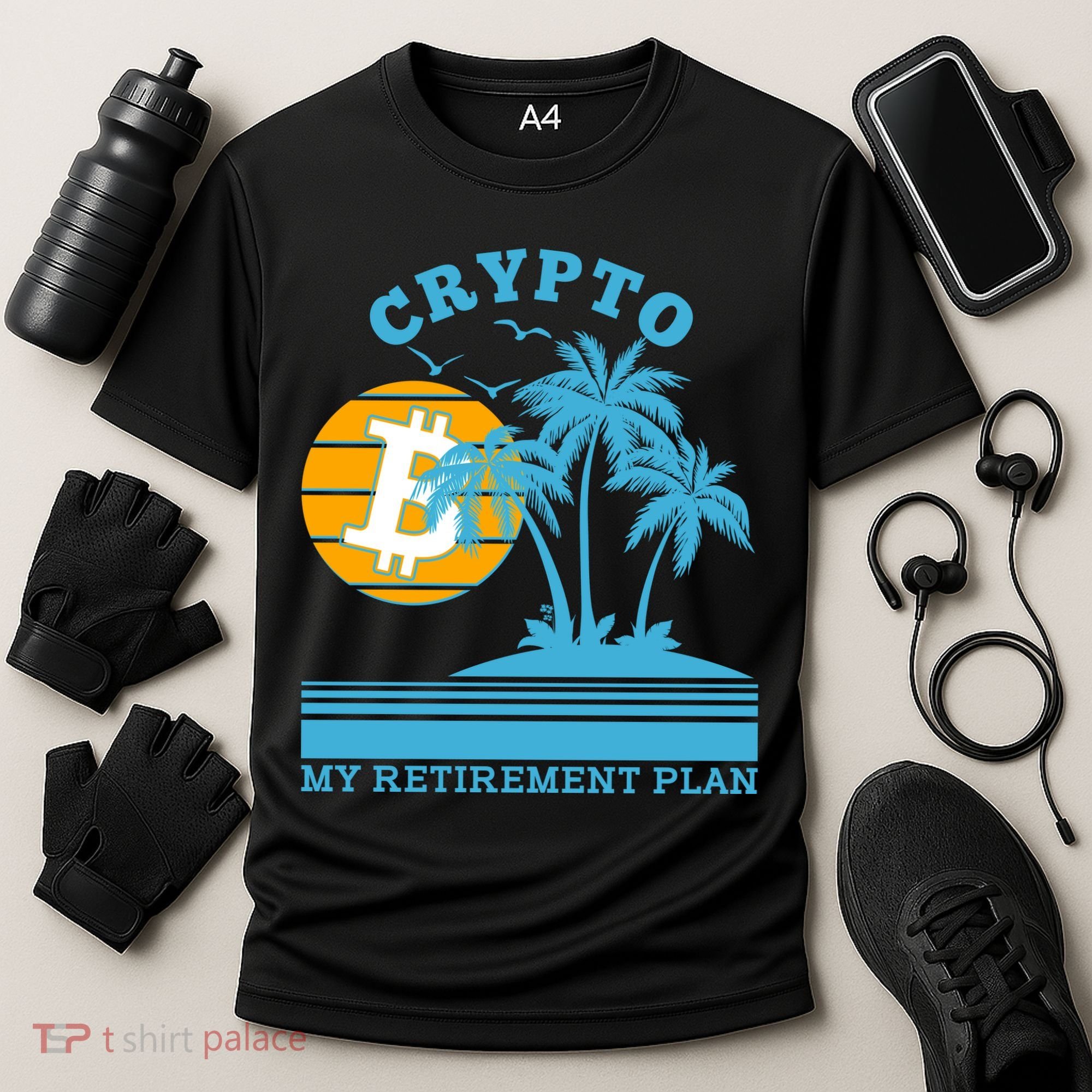 Crypto My Retirement Plan Cooling Performance Crew T-Shirt