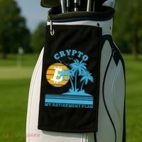 Crypto My Retirement Plan Golf Towel thumb 2