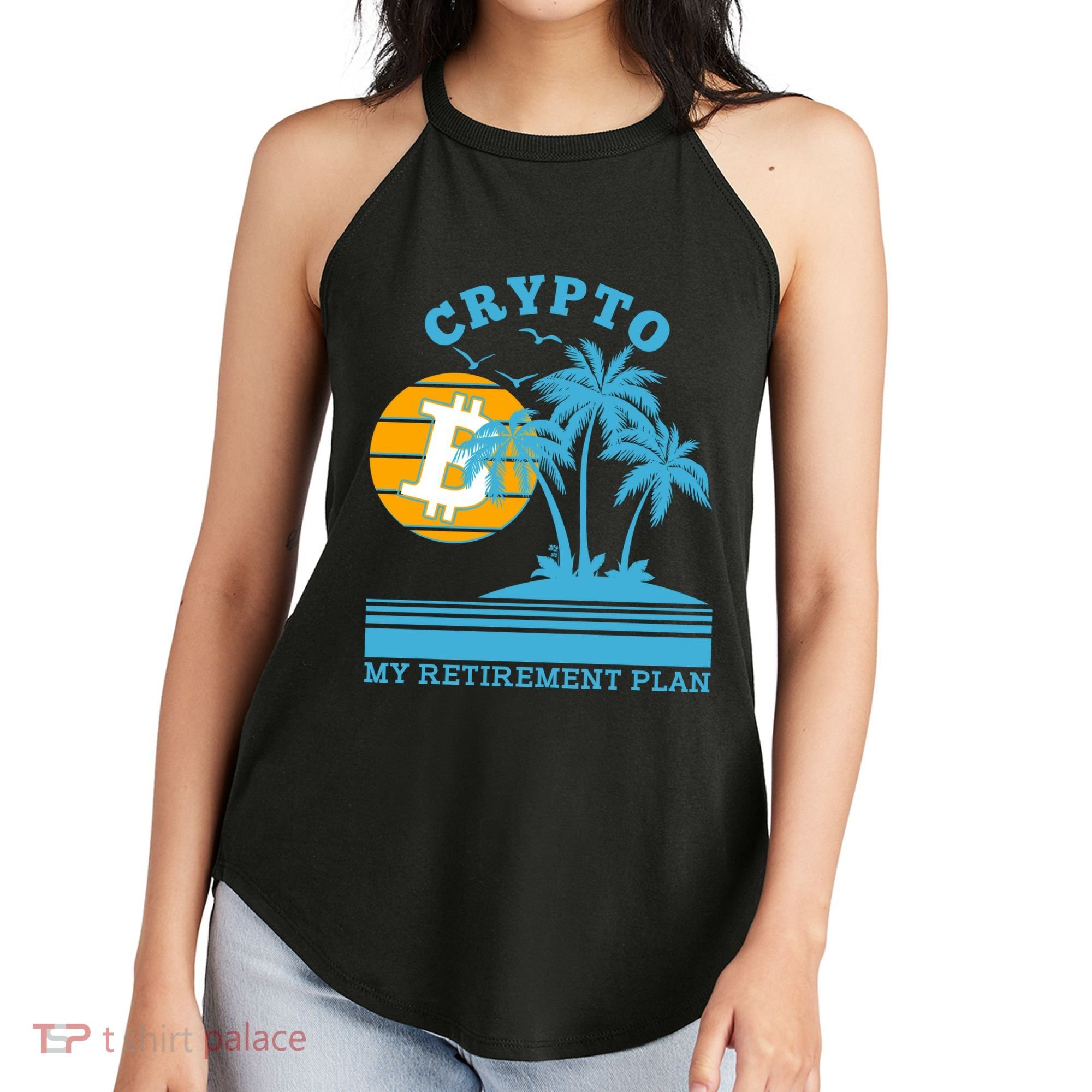 Crypto My Retirement Plan Women's Perfect Tri Rocker Tank