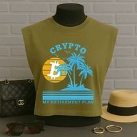 Crypto My Retirement Plan Garment-Dyed Women's Muscle Tee thumb 3