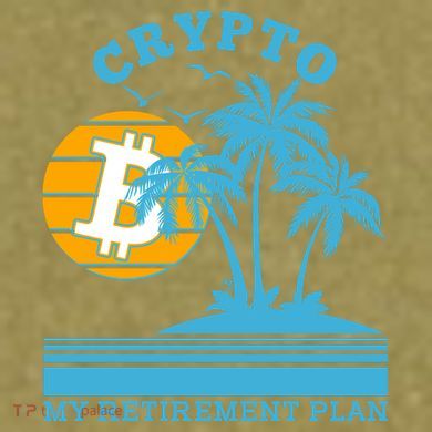 Crypto My Retirement Plan Garment-Dyed Women's Muscle Tee