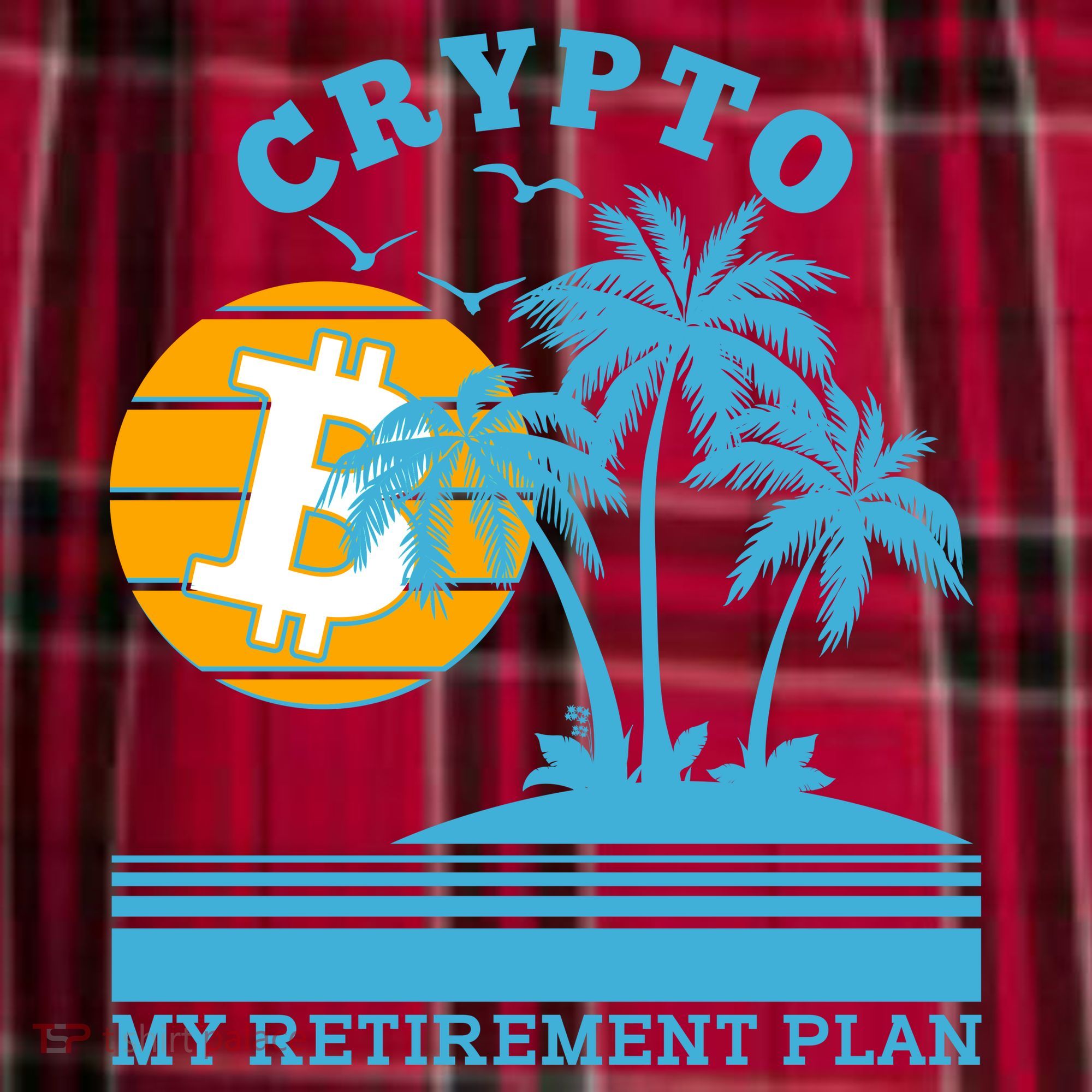 Crypto My Retirement Plan Women's Flannel Plaid Pajama Pants
