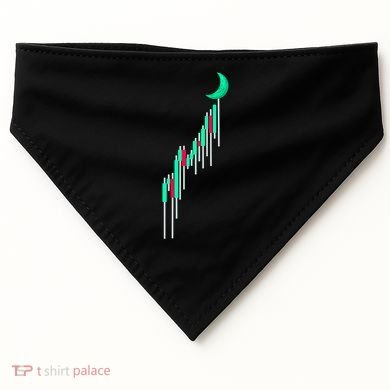 Crypto To The Moon Trading Hodl Stock Chart USA-Made Doggie Bandana