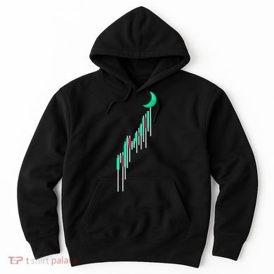 Crypto To The Moon Trading Hodl Stock Chart Hoodie