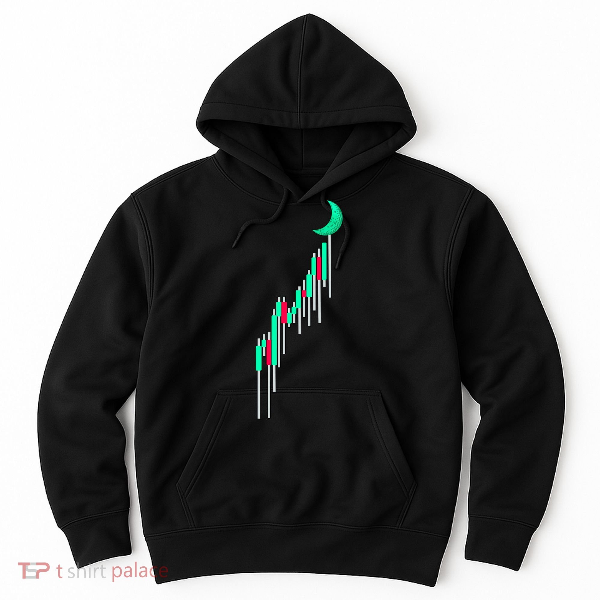 Crypto To The Moon Trading Hodl Stock Chart Hoodie