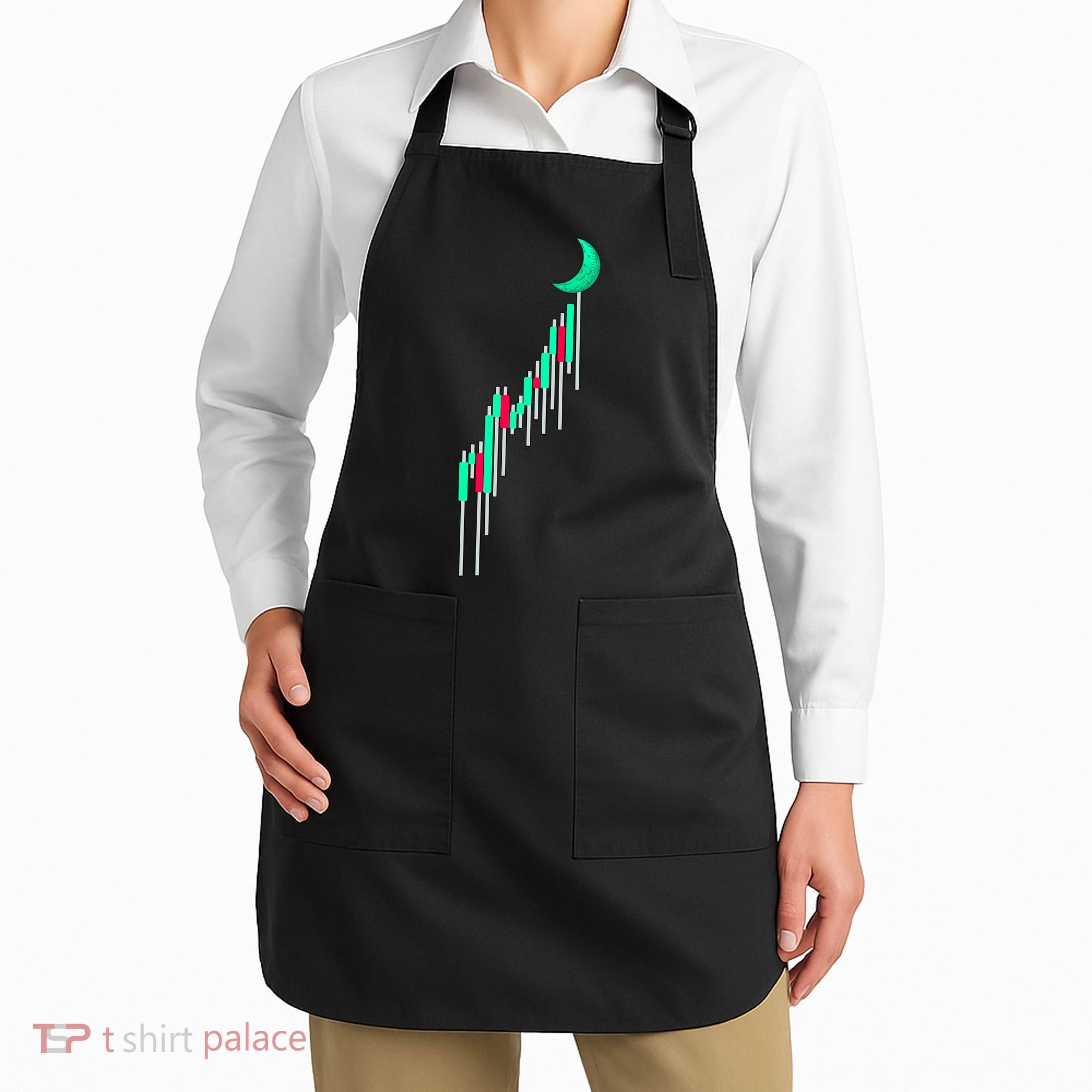Crypto To The Moon Trading Hodl Stock Chart Apron