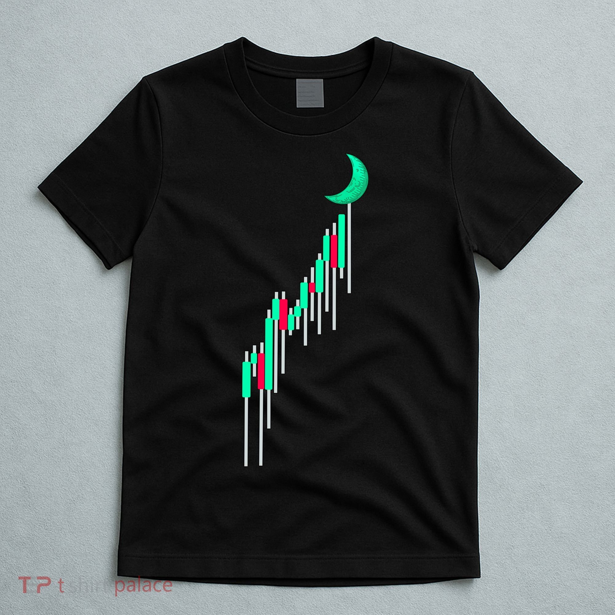 Crypto To The Moon Trading Hodl Stock Chart T-Shirt
