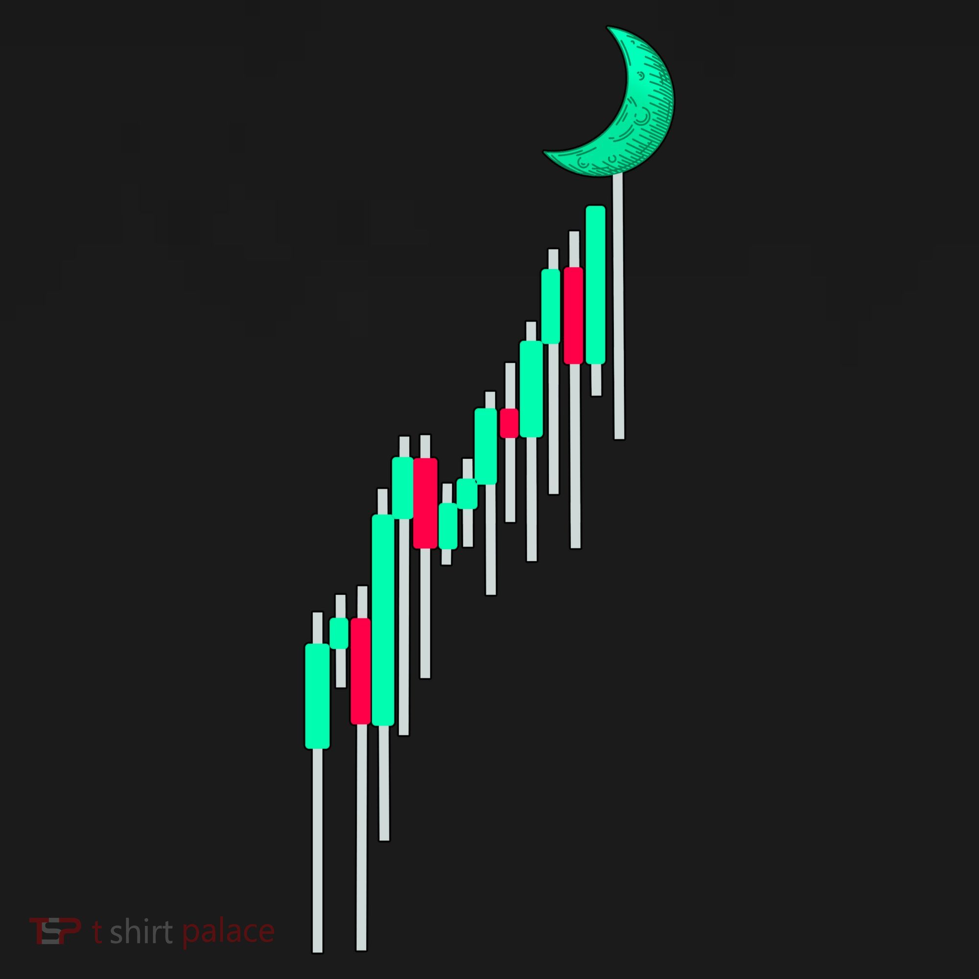 Crypto To The Moon Trading Hodl Stock Chart Women's Hoodie