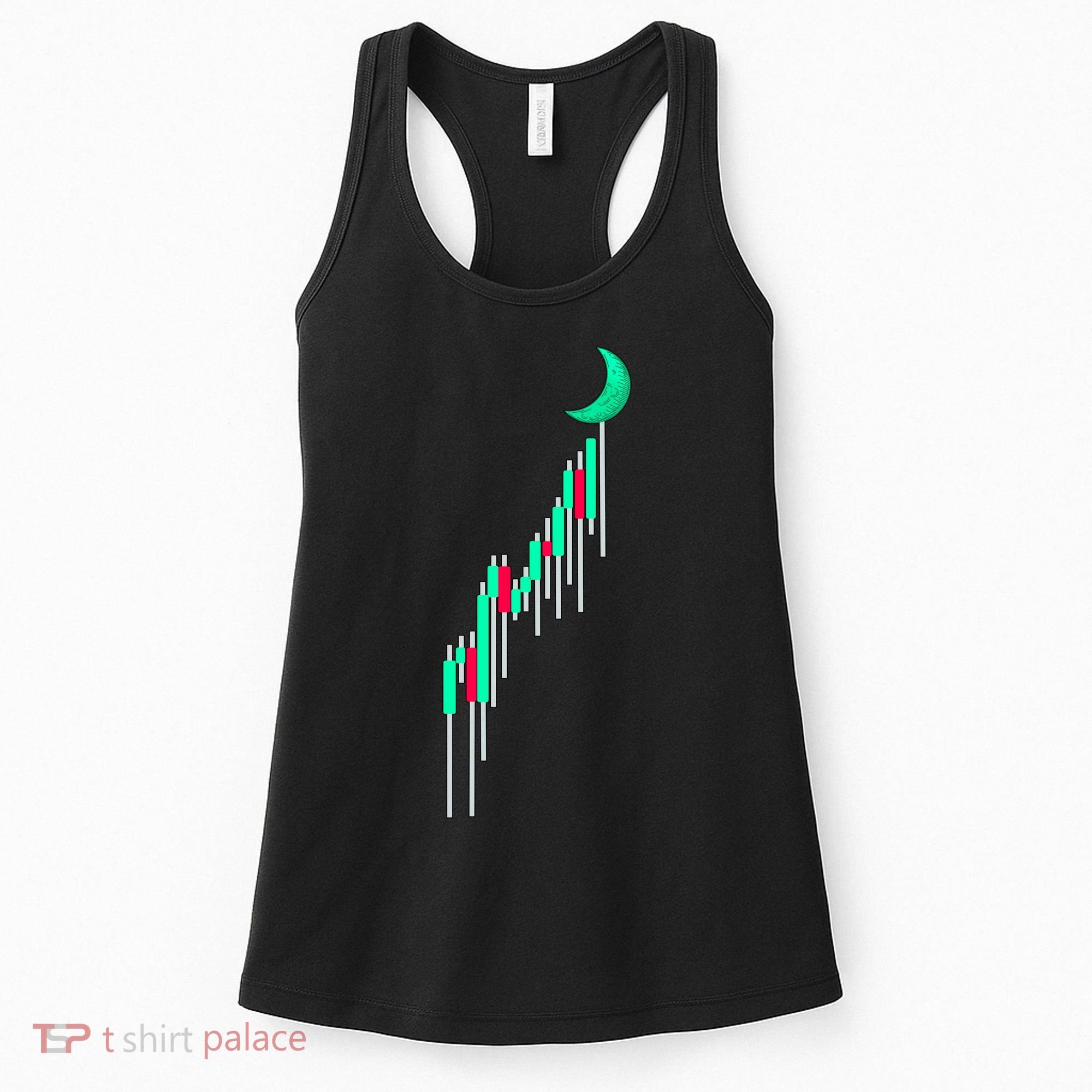 Crypto To The Moon Trading Hodl Stock Chart Women's Tank Top