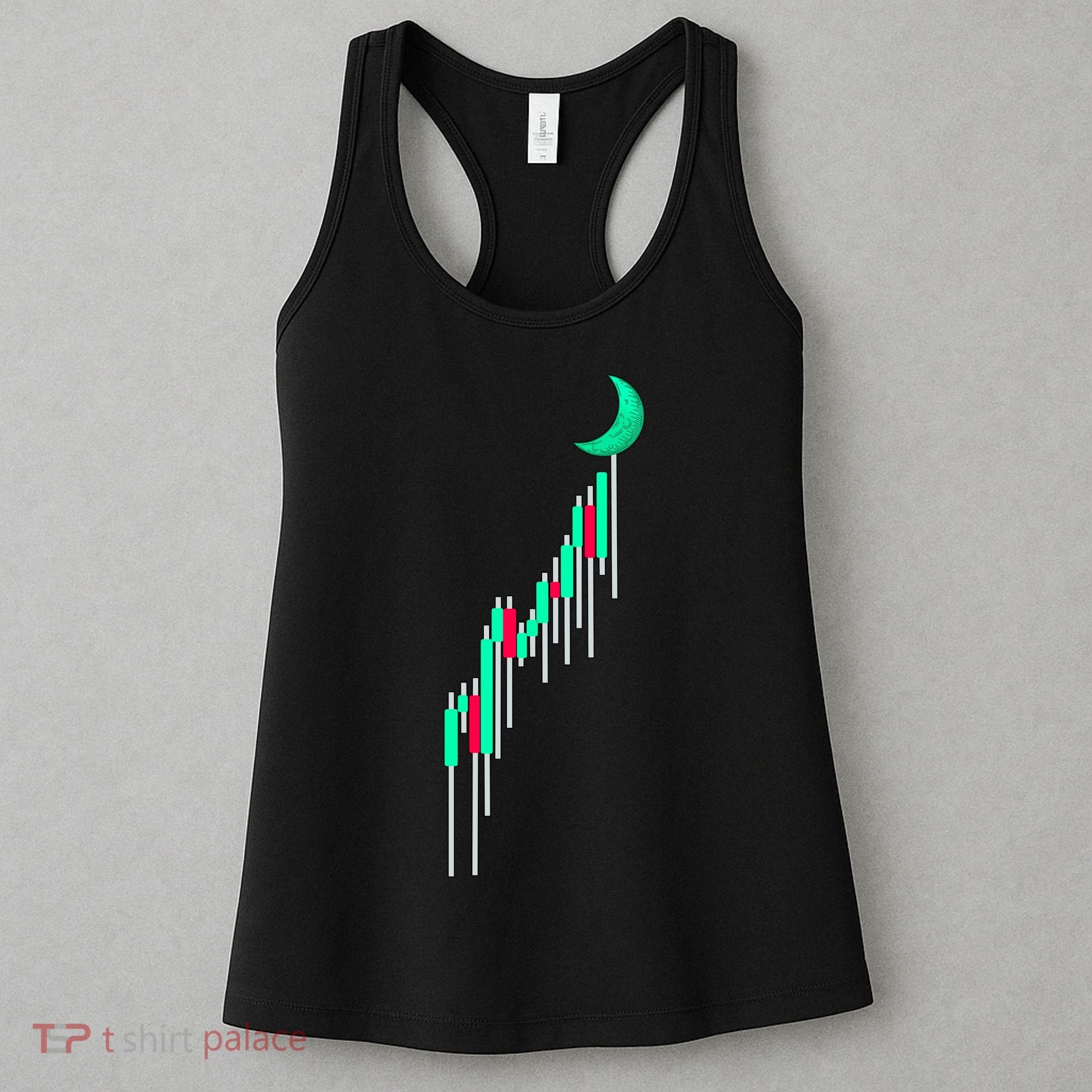 Crypto To The Moon Trading Hodl Stock Chart Women's Tank Top