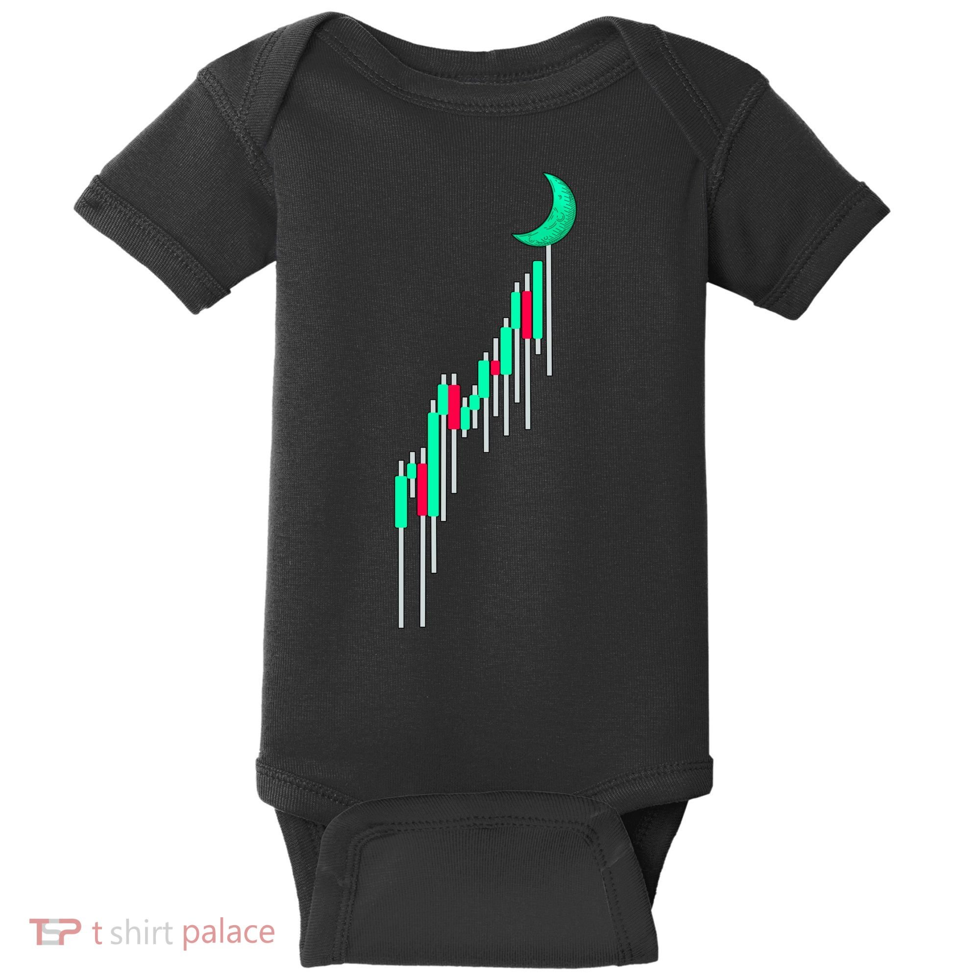 Crypto To The Moon Trading Hodl Stock Chart Baby Bodysuit