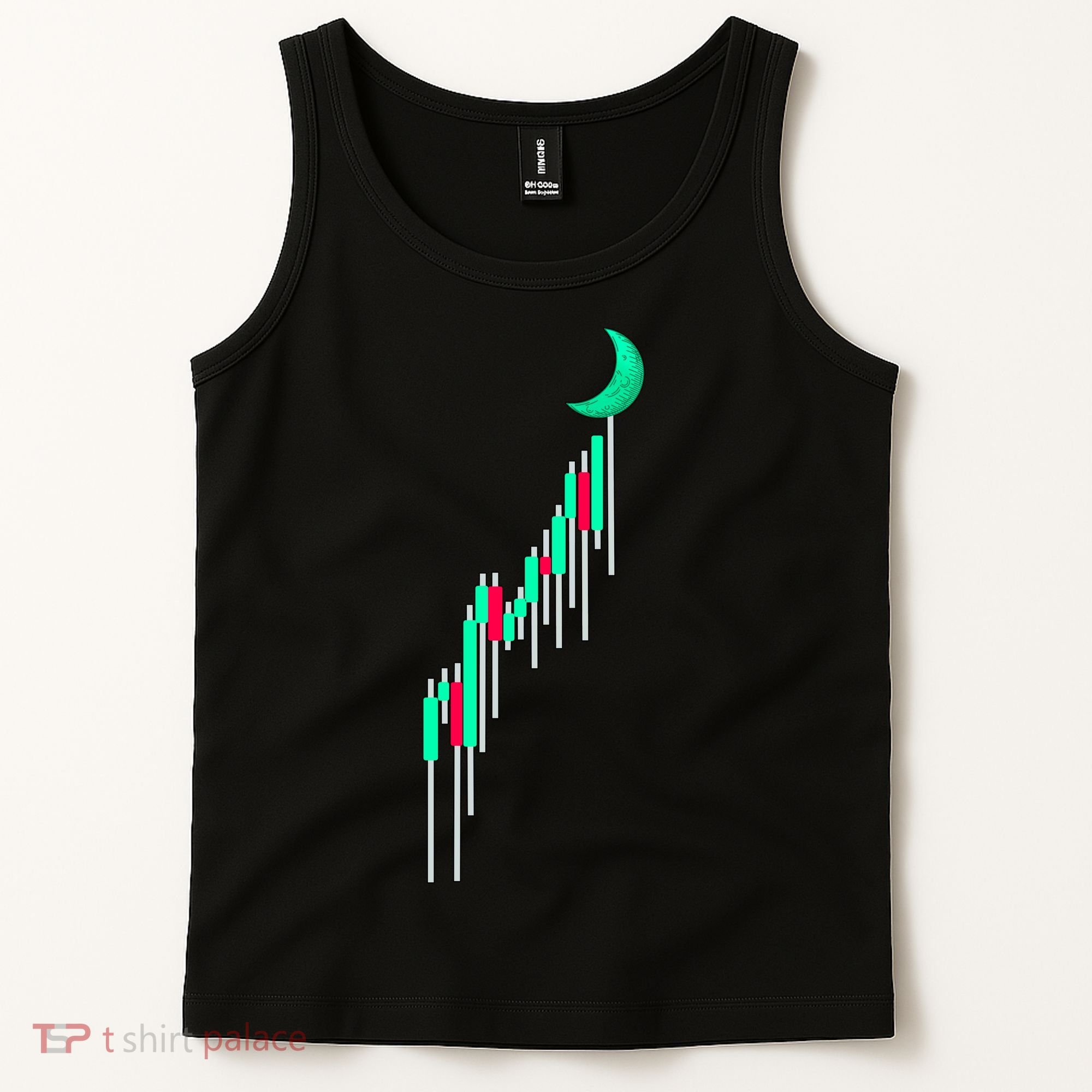Crypto To The Moon Trading Hodl Stock Chart Tank Top