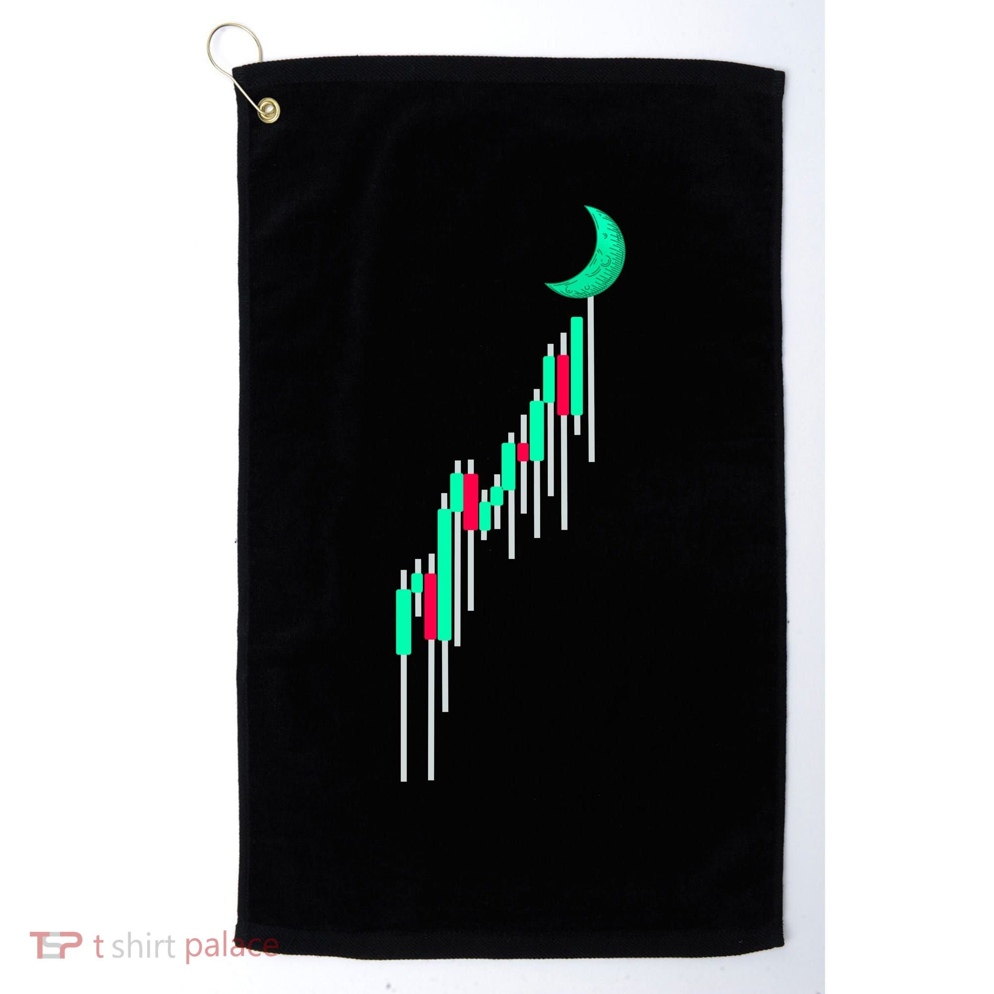 Crypto To The Moon Trading Hodl Stock Chart Golf Towel