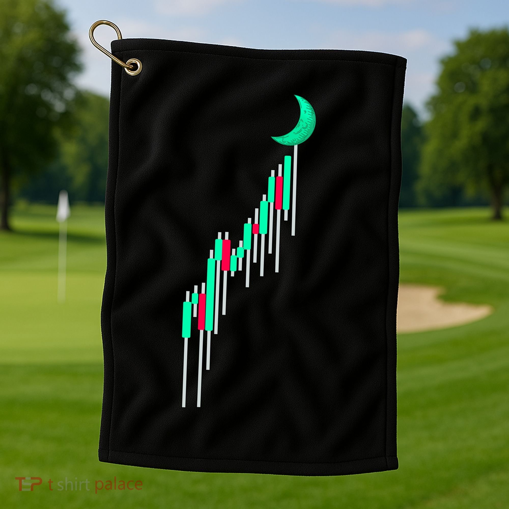 Crypto To The Moon Trading Hodl Stock Chart Golf Towel