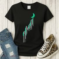 Crypto To The Moon Trading Hodl Stock Chart Women's T-Shirt thumb 3