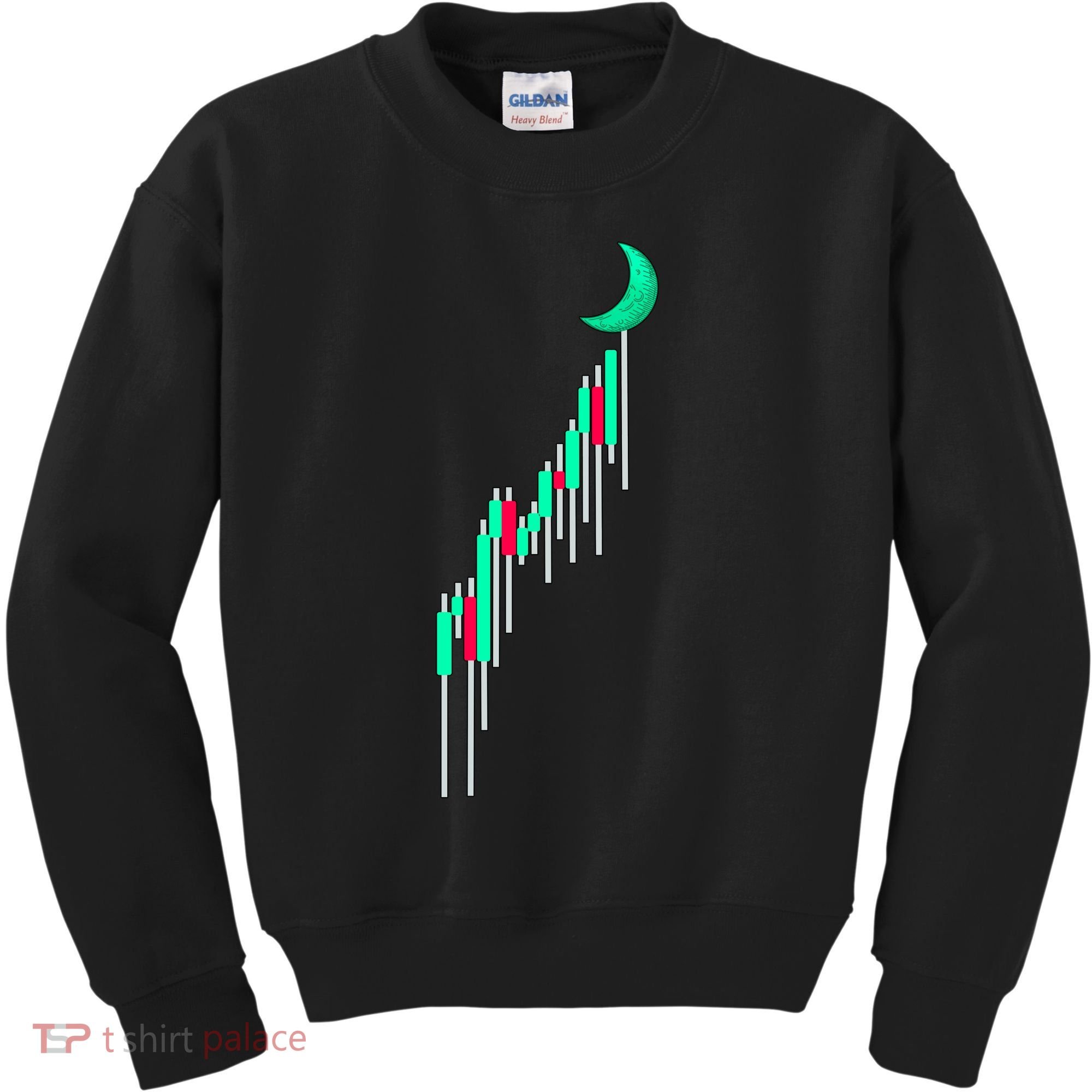 Crypto To The Moon Trading Hodl Stock Chart Kids Sweatshirt