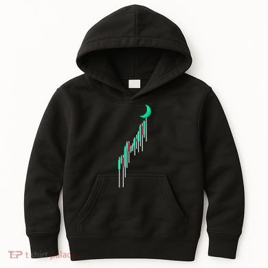 Crypto To The Moon Trading Hodl Stock Chart Kids Hoodie