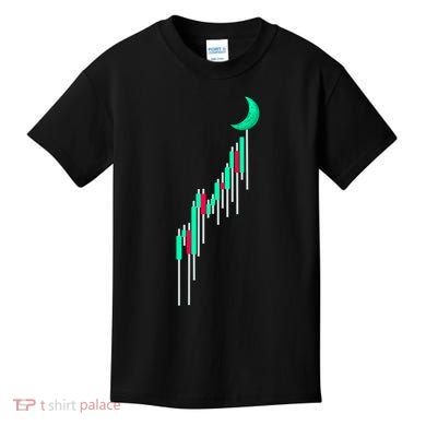 Crypto To The Moon Trading Hodl Stock Chart Kids T-Shirt