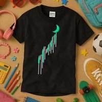 Crypto To The Moon Trading Hodl Stock Chart Kids T-Shirt thumb 3