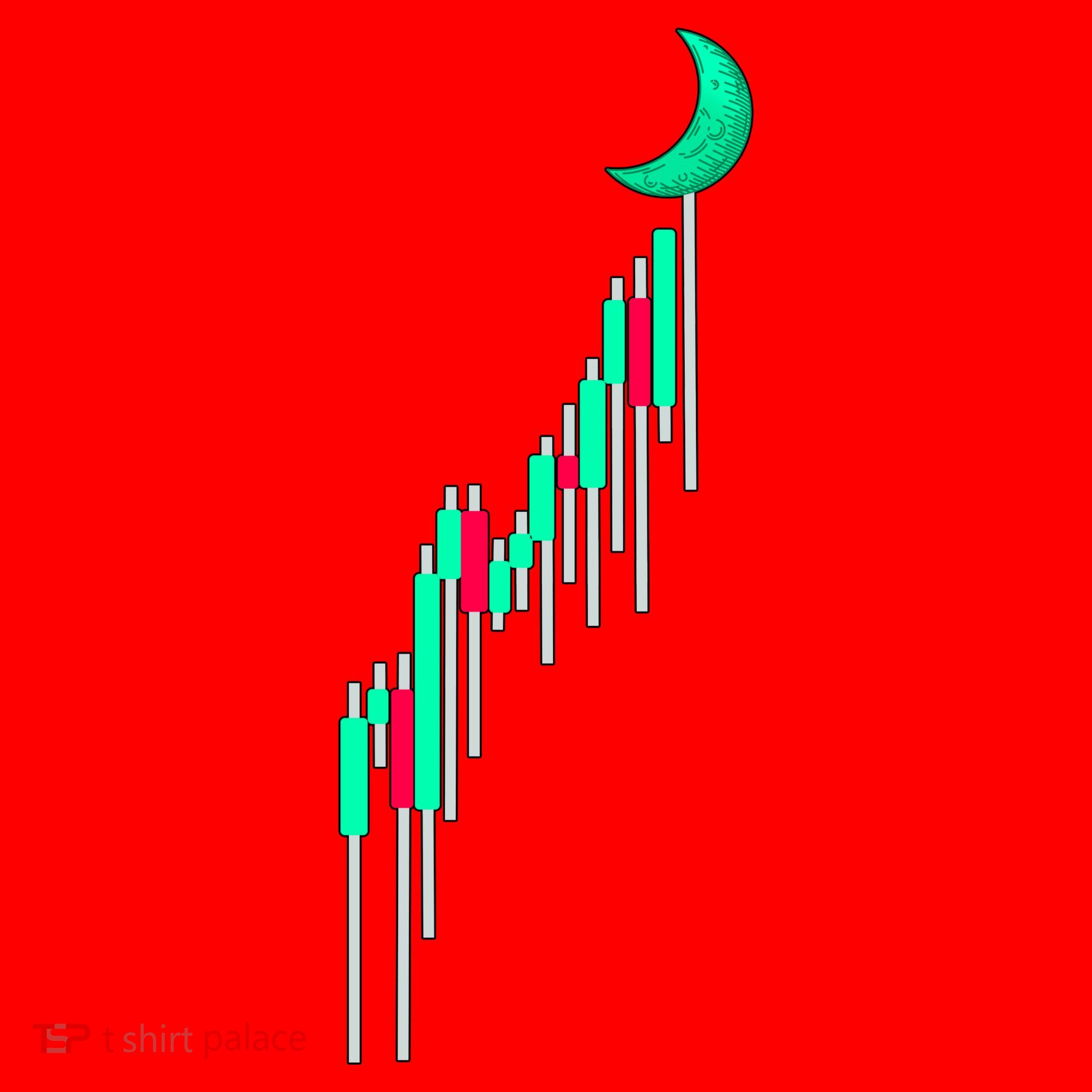 Crypto To The Moon Trading Hodl Stock Chart Santa Hat