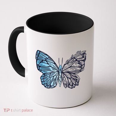 Crystal Butterfly Coffee Mug