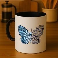 Crystal Butterfly Coffee Mug thumb 4