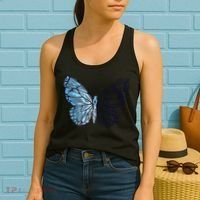 Crystal Butterfly Women's Tank Top thumb 2