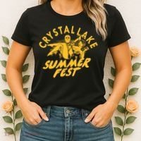 Crystal Lake Summer Fest Horror Movie Fan Women's T-Shirt thumb 2